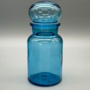 Vintage Apothecary Domed Lid Storage Jar Large Jar Made in Belgium  MCM